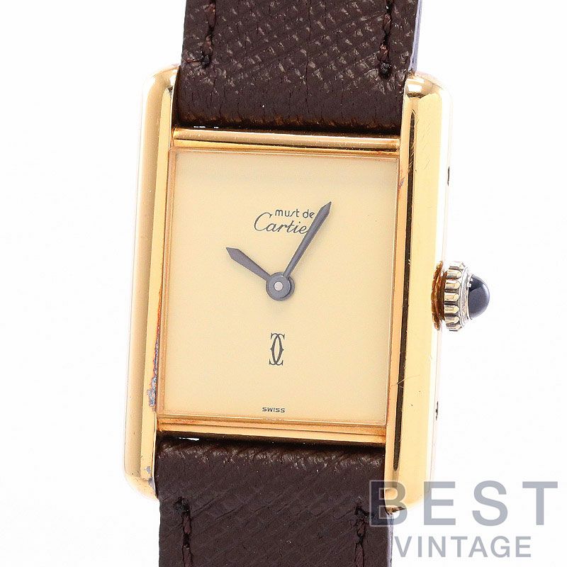中古】CARTIER MUST TANK SMALL MODEL VERMEIL 