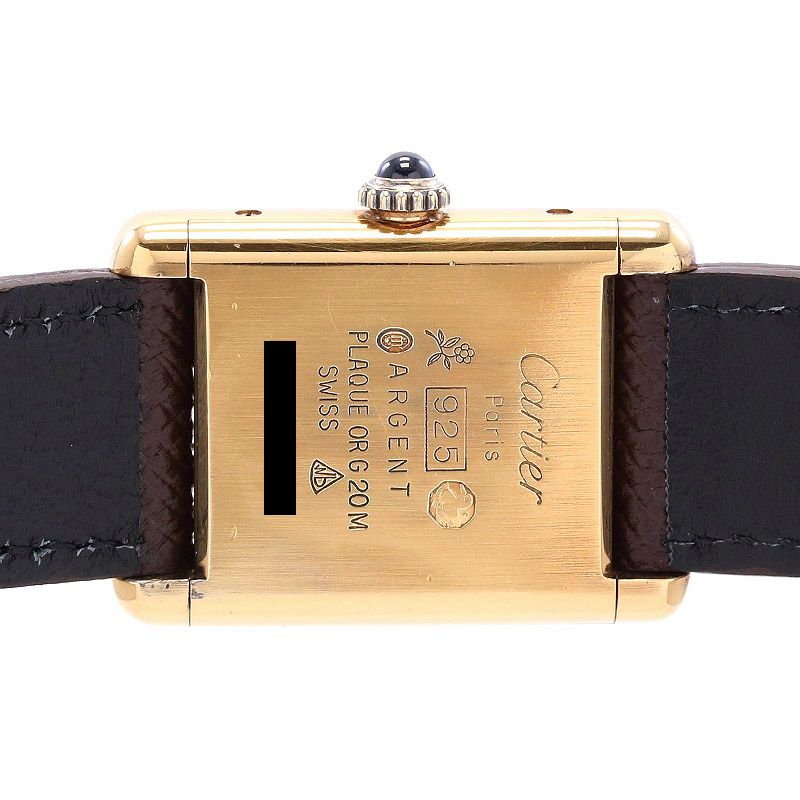 中古】CARTIER MUST TANK SMALL MODEL VERMEIL 