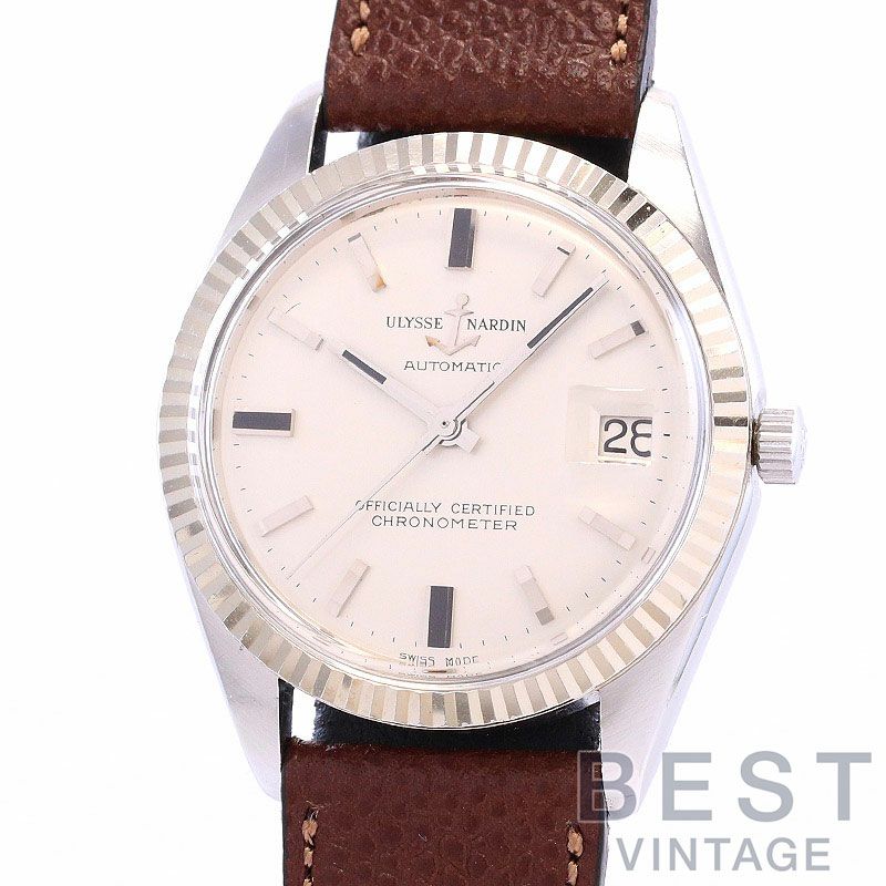 中古】ULYSSE NARDIN ROUND AUTOMATIC DATE ユリス・ナルダン ラウンド 