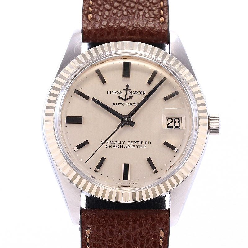 中古】ULYSSE NARDIN ROUND AUTOMATIC DATE ユリス・ナルダン ラウンド 