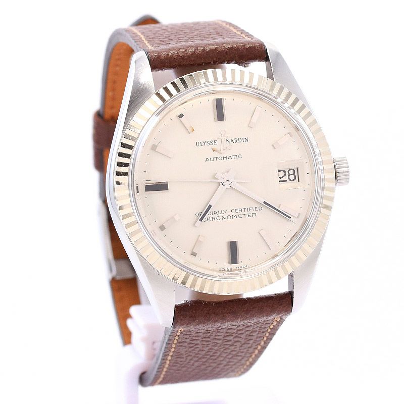 中古】ULYSSE NARDIN ROUND AUTOMATIC DATE ユリス・ナルダン ラウンド 