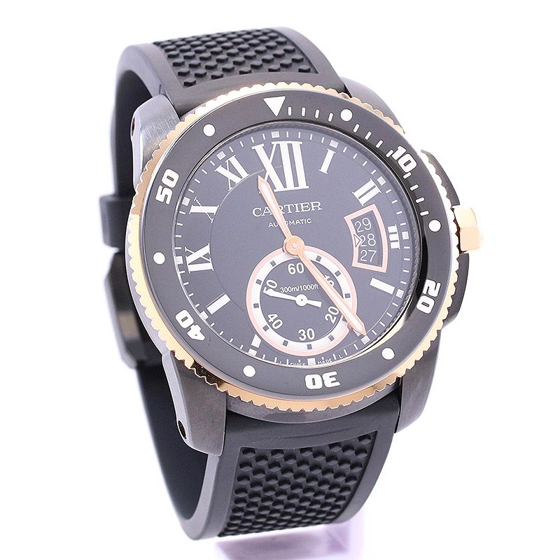 中古】CARTIER CALIBRE DE CARTIER DIVER CARBON 42MM カルティエ 