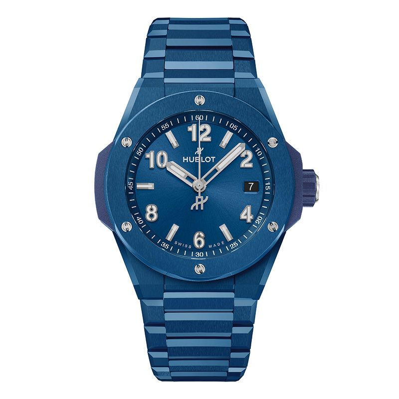 HUBLOT BIG BANG INTEGRATED TIME ONLY BLUE CERAMIC ウブロ ビッグ・バン インテグレーテッド タイムオンリー ブルーセラミック 457.EX.7170.EX