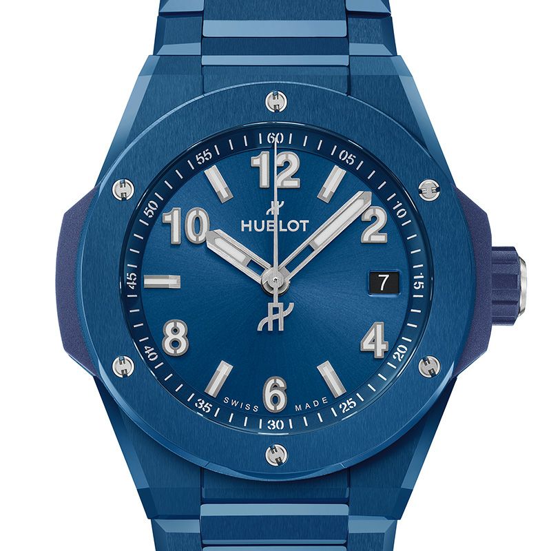 HUBLOT BIG BANG INTEGRATED TIME ONLY BLUE CERAMIC ウブロ ビッグ・バン インテグレーテッド タイムオンリー ブルーセラミック 457.EX.7170.EX