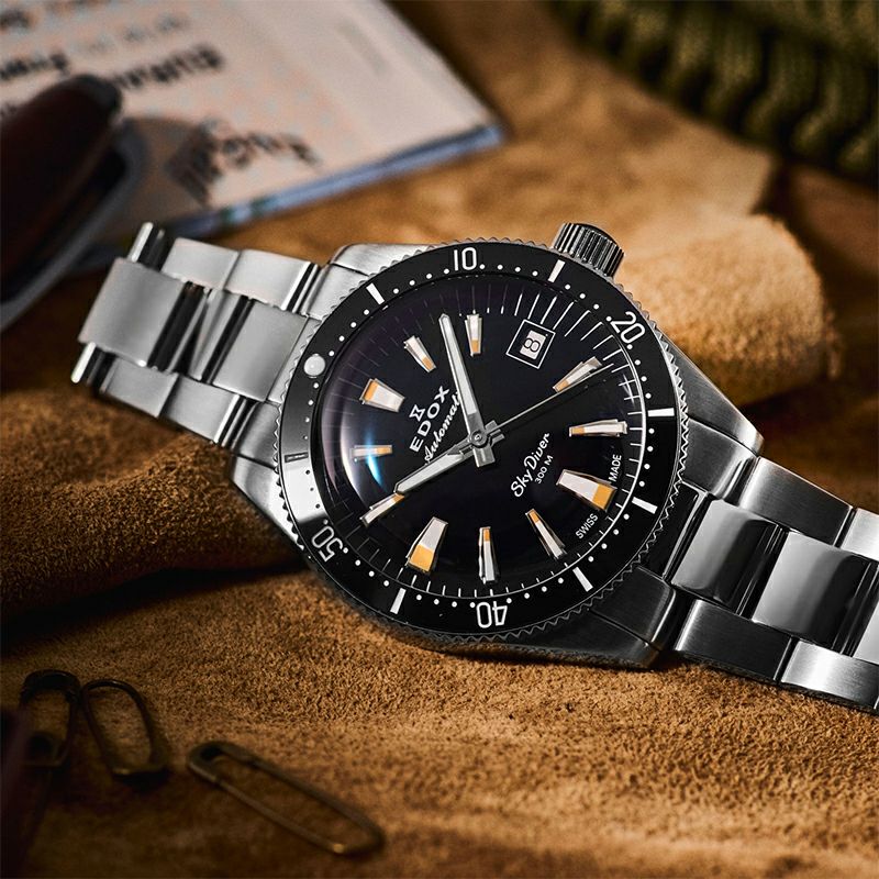 EDOX SKYDIVER 38 DATE AUTOMATIC エドックス スカイダイバー 38 デイト オートマティック 80131-3NM-NIB