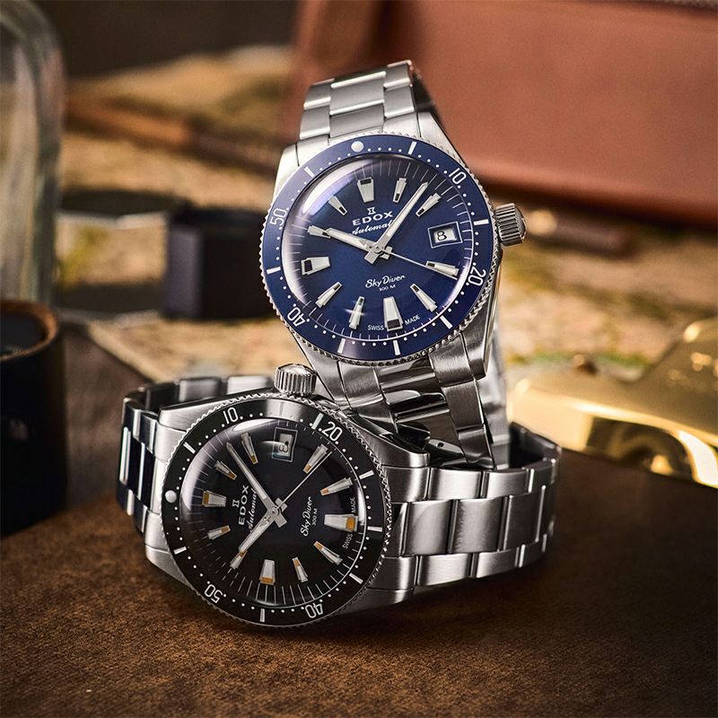 EDOX SKYDIVER 38 DATE AUTOMATIC エドックス スカイダイバー 38 デイト オートマティック 80131-3NM-NIB