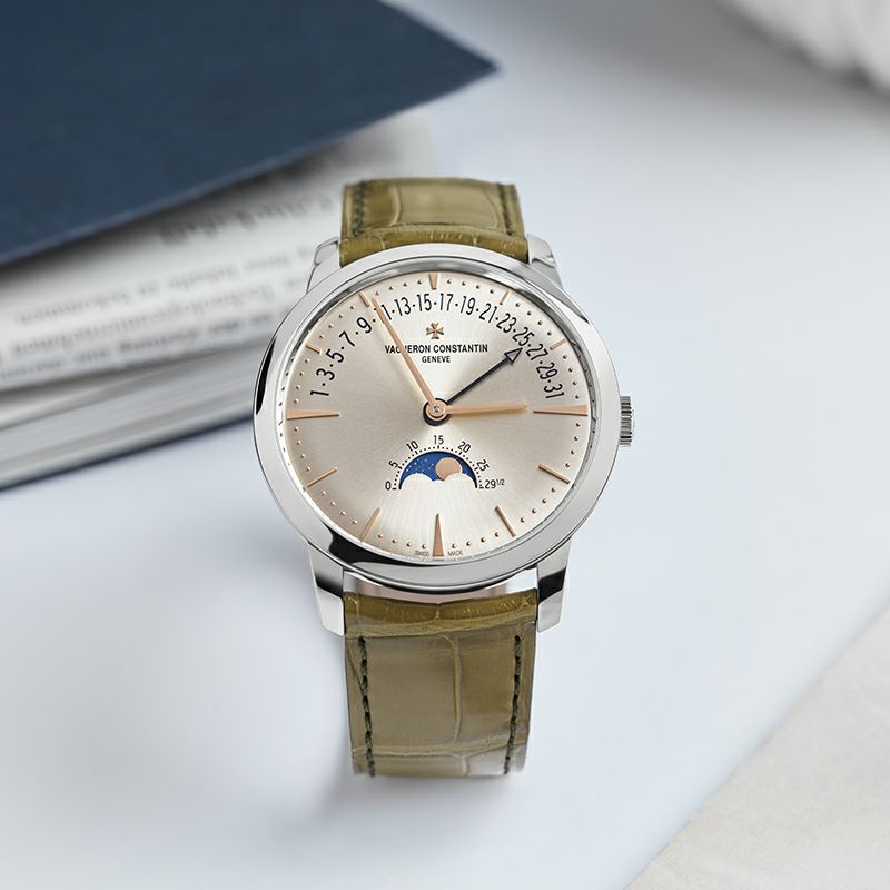 VACHERON CONSTANTIN PATRIMONY MOON PHASE RETROGRADE DATE ヴァシュロン・コンスタンタン パトリモニー・ムーンフェイズ・レトログラード・デイト 4010U/000G-H070