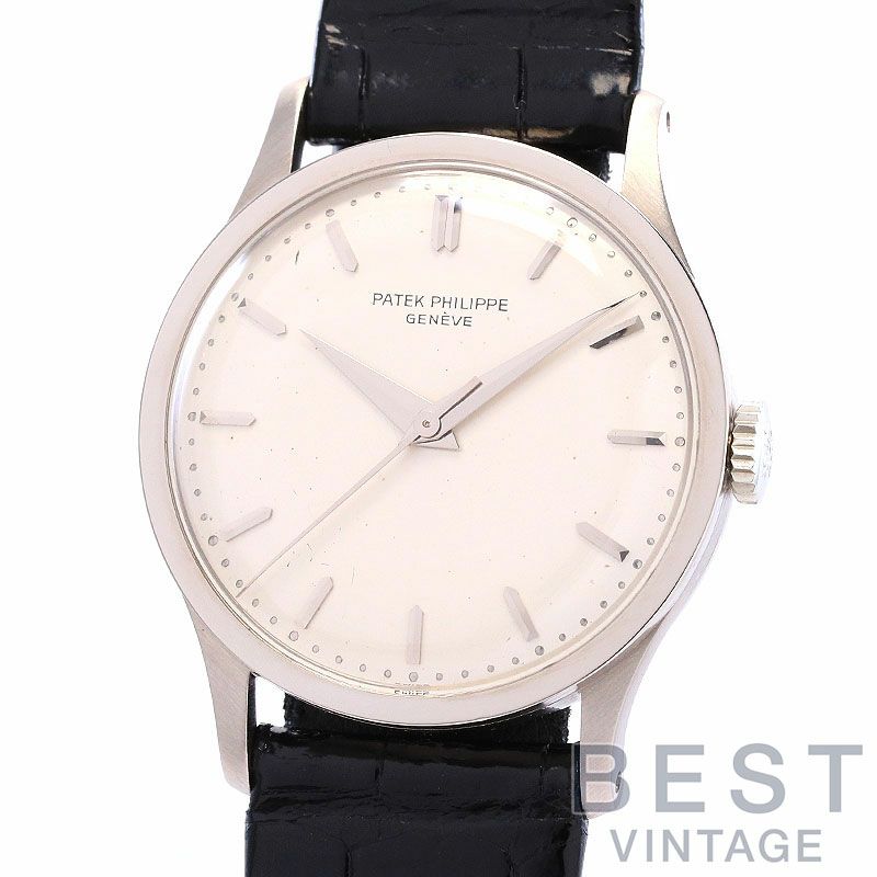 パテックフィリップ PATEK PHILIPPE カラトラバ メンズ 手巻き 腕時計 青文字盤 3588 シンプル 希少 レア 本物保証 新品同様 パテック・フィリップ PATEK PHILIPPE カラトラバ 3919SG-001 ホワイト