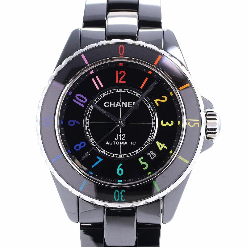 【中古】CHANEL J12 ELECTRO CALIBRE 12.1 38MM LIMITED シャネル J12 エレクトロ キャリバー12.1 38MM 世界限定1255本 H7122