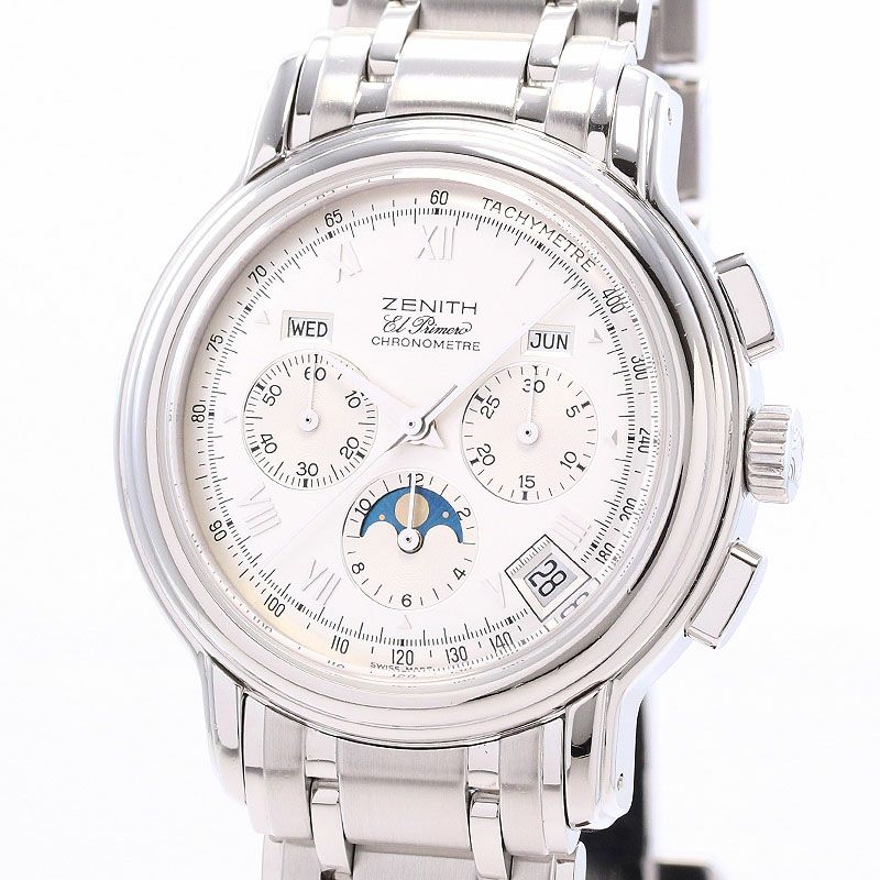 中古】ZENITH CHRONOMASTER EL PRIMERO TRIPLE CALENDAR MOONPHASE ゼニス クロノマスター  エル・プリメロ トリプルカレンダー ムーンフェイズ 02.0240.410/01｜ヴィンテージブランド｜時計・腕時計の通販サイトBEST  ISHIDA（正規・中古販売店）