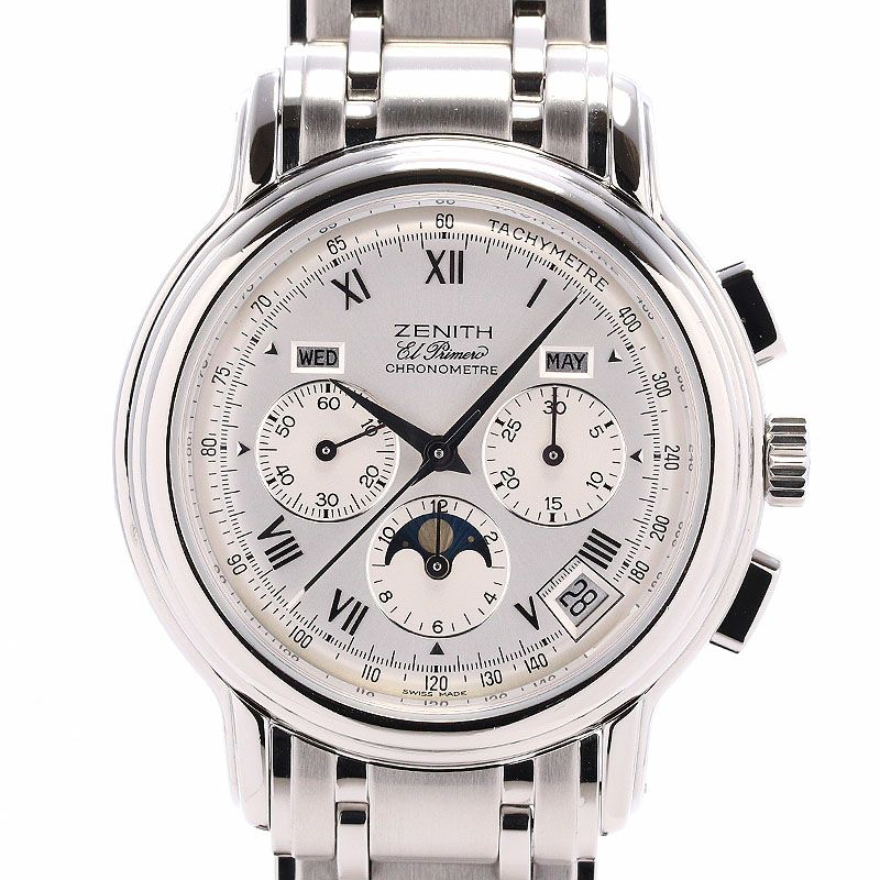 中古】ZENITH CHRONOMASTER EL PRIMERO TRIPLE CALENDAR MOONPHASE ゼニス クロノマスター  エル・プリメロ トリプルカレンダー ムーンフェイズ 02.0240.410/01｜ヴィンテージブランド｜時計・腕時計の通販サイトBEST  ISHIDA（正規・中古販売店）