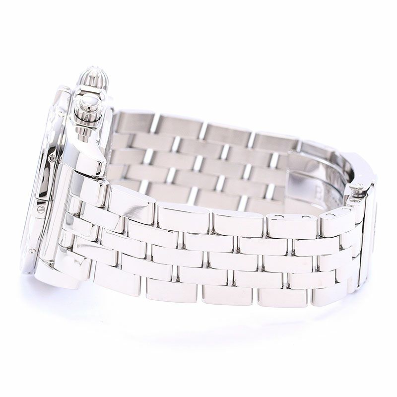 【中古】BREITLING CHRONOMAT 44  JAPAN LIMITED ブライトリング クロノマット 44 MOP ブラック＆ホワイト 日本限定400本 AB01103C/BC48/375A (A011BWJPA)