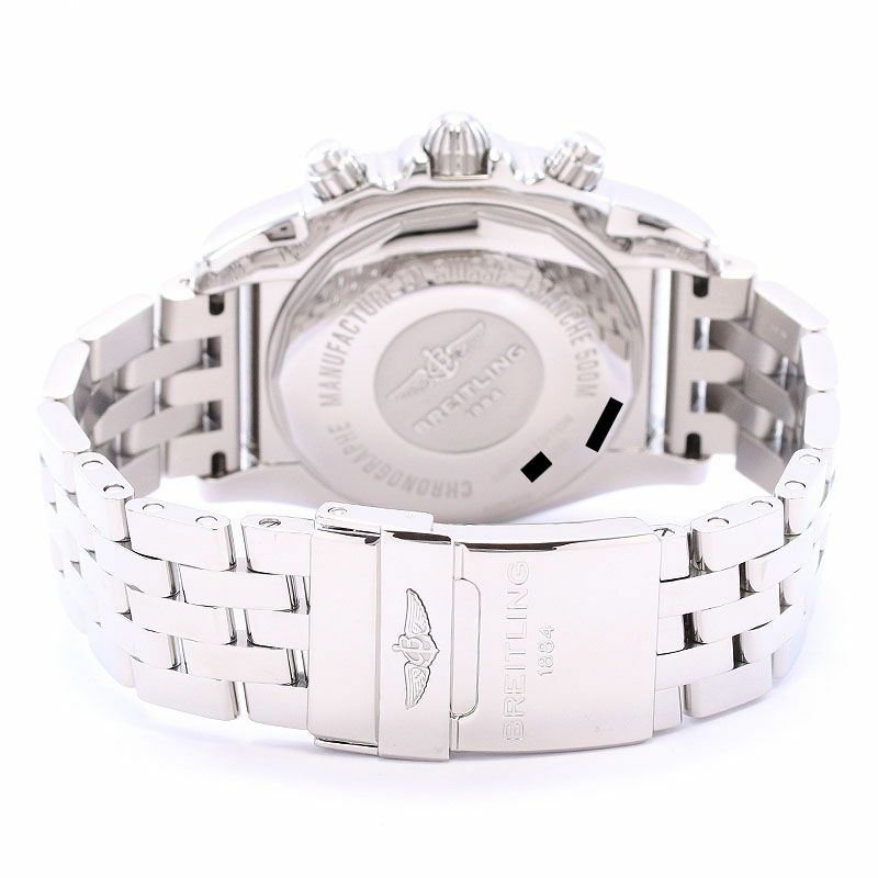 【中古】BREITLING CHRONOMAT 44  JAPAN LIMITED ブライトリング クロノマット 44 MOP ブラック＆ホワイト 日本限定400本 AB01103C/BC48/375A (A011BWJPA)