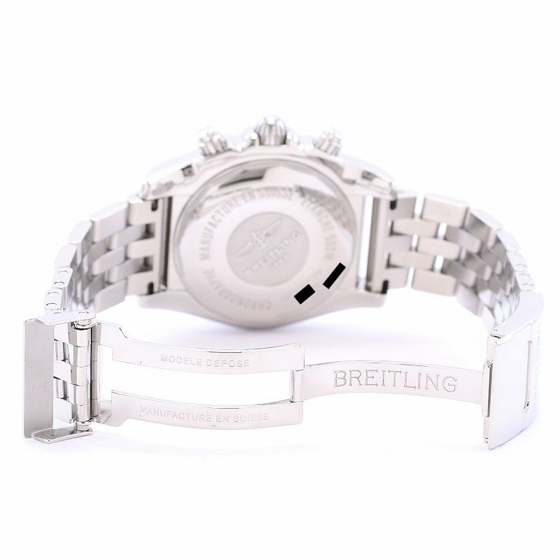 【中古】BREITLING CHRONOMAT 44  JAPAN LIMITED ブライトリング クロノマット 44 MOP ブラック＆ホワイト 日本限定400本 AB01103C/BC48/375A (A011BWJPA)