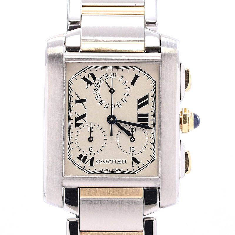 中古】CARTIER TANK FRANCAISE EXTRA-LARGE MODEL CHRONO REFLEX カルティエ タンクフランセーズXL  クロノリフレックス W51004Q4｜ヴィンテージブランド｜時計・腕時計の通販サイトBEST ISHIDA（正規・中古販売店）