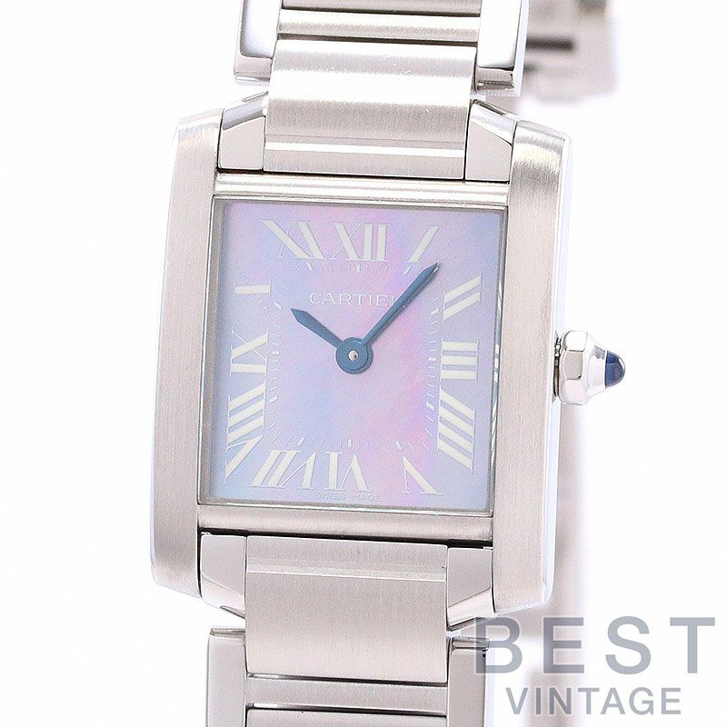 中古】CARTIER TANK FRANCAISE WATCH SMALL MODEL BLUE MOP DIAL カルティエ タンクフランセーズ  SM W51034Q3｜ヴィンテージブランド｜時計・腕時計の通販サイトBEST ISHIDA（正規・中古販売店）