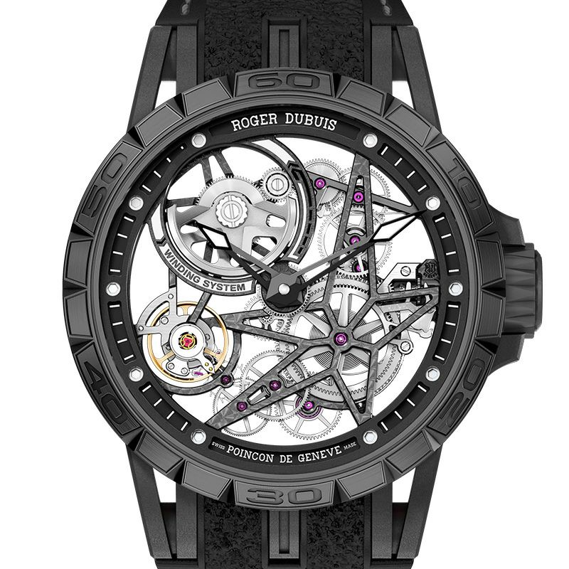 ROGER DUBUIS EXCALIBUR SPIDER PIRELLI BLACK DLC TITANIUM 45MM ロジェ・デュブイ エクスカリバー スパイダー ピレリ ブラックDLC チタニウム DBEX0826