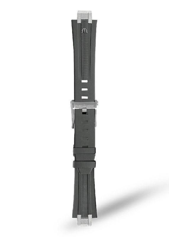 MAURICE LACROIX Gray Rubber Strap モーリス・ラクロア グレーラバーストラップ AI1108、AI6007、AI6057のモデルと互換性あり ML822-005021