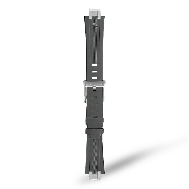 MAURICE LACROIX Gray Rubber Strap モーリス・ラクロア グレーラバーストラップ AI1108、AI6007、AI6057のモデルと互換性あり ML822-005021