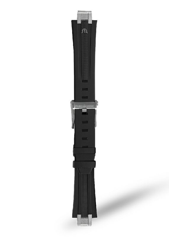 MAURICE LACROIX Black Rubber Strap モーリス・ラクロア ブラック