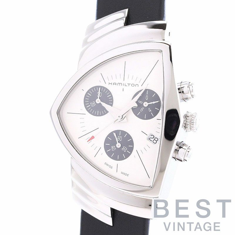 中古】HAMILTON VENTURA CHRONO QUARTZ ハミルトン ベンチュラ クロノ  