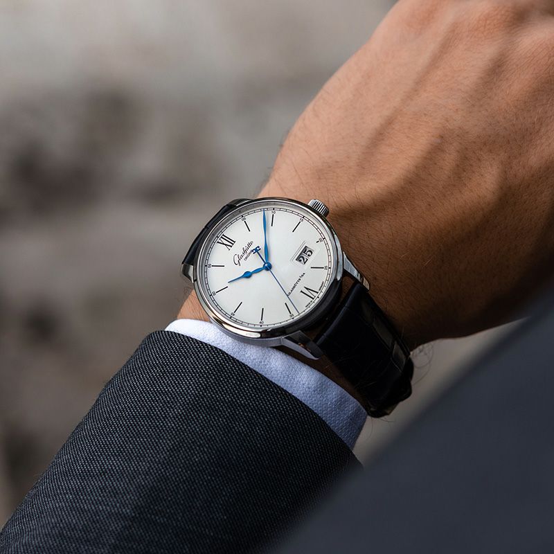 GLASHUTTE ORIGINAL Senator Excellence Panorama Date グラスヒュッテ 