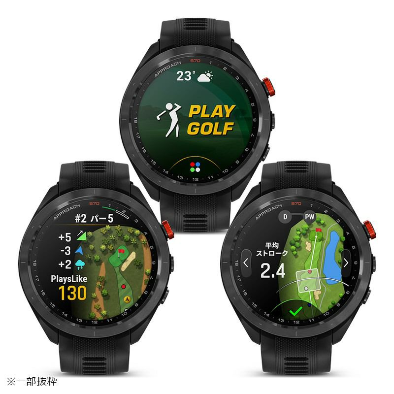 GARMIN Approach S70 47mm Black CT10 bundle ガーミン アプローチ S70  