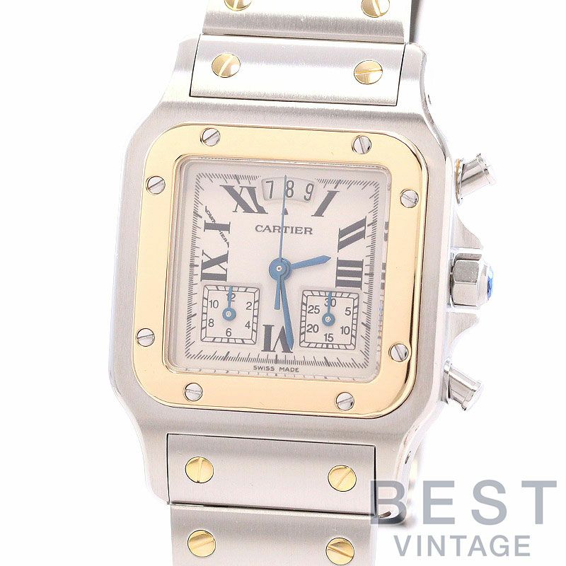 中古】CARTIER SANTOS GALBEE CHRONO REFLEX カルティエ サントス  