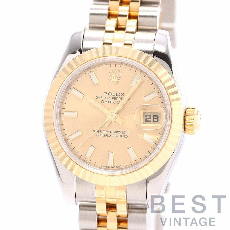 【中古】ROLEX OYSTER PERPETUAL LADY-DATEJUST 26 ロレックス オイスターパーペチュアル レディ デイトジャスト 26 179173 (M179173-0075)