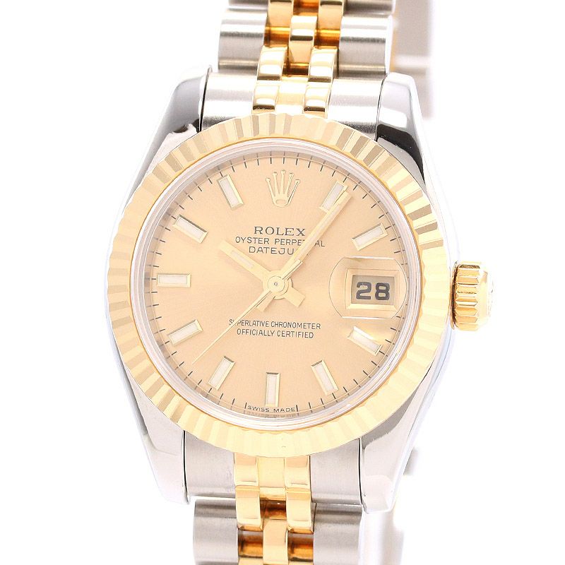 【中古】ROLEX OYSTER PERPETUAL LADY-DATEJUST 26 ロレックス オイスターパーペチュアル レディ デイトジャスト 26 179173 (M179173-0075)