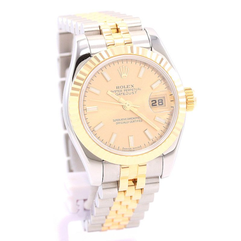 【中古】ROLEX OYSTER PERPETUAL LADY-DATEJUST 26 ロレックス オイスターパーペチュアル レディ デイトジャスト 26 179173 (M179173-0075)