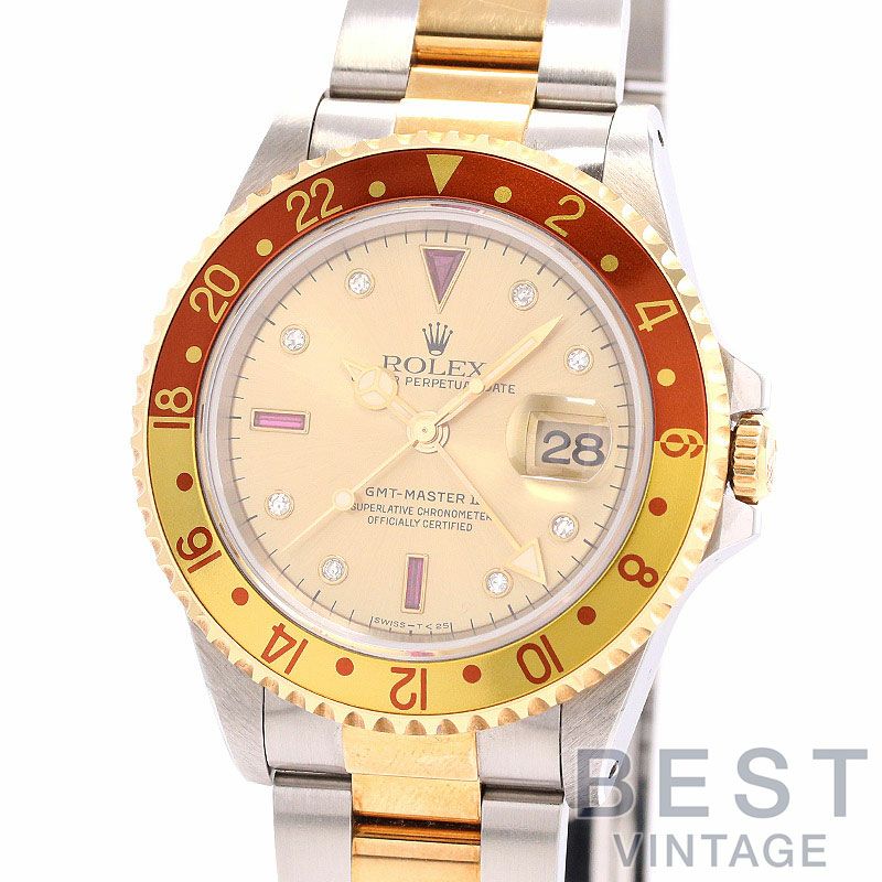 中古】ROLEX GMT-MASTER II ロレックス GMTマスターII 16713RG  