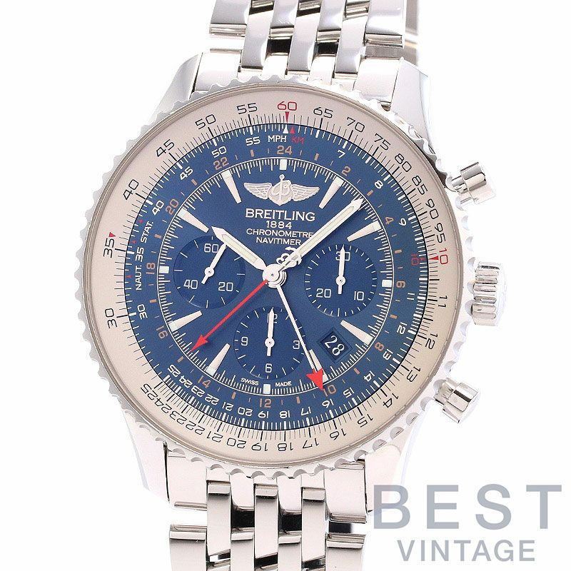 中古】BREITLING NAVITIMER GMT LIMITED EDITION ブライトリング ナビタイマーGMT リミテッドエディション  1000本限定 AB04411A/C937/443A (A044C37NP)｜ヴィンテージブランド｜時計・腕時計の通販サイトBEST  ISHIDA（正規・中古販売店）