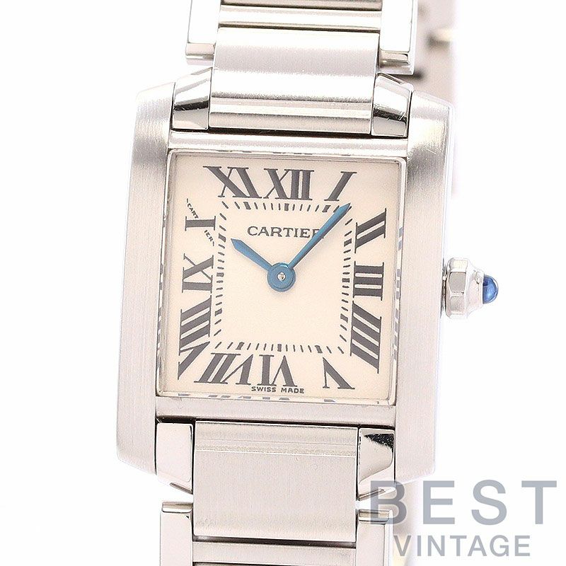 カルティエ タンクフランセーズ SM W51008Q3 中古 レディース 腕時計