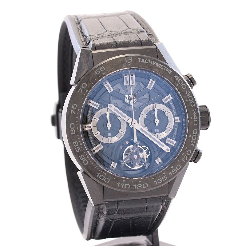 中古】TAG HEUER CARRERA CALIBRE HEUER 02T TOURBILLON PHANTOM タグ