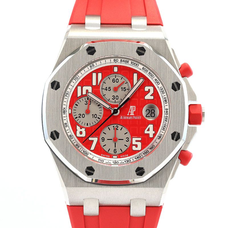 【中古】AUDEMARS PIGUET ROYAL OAK OFFSHORE RHONE-FUSTERIE オーデマ・ピゲ ロイヤル オーク オフショア クロノグラフ ジュネーブブティックオープン記念 500本限定 26108ST.OO.D066CR.01