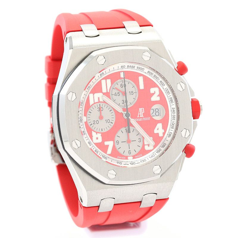 【中古】AUDEMARS PIGUET ROYAL OAK OFFSHORE RHONE-FUSTERIE オーデマ・ピゲ ロイヤル オーク オフショア クロノグラフ ジュネーブブティックオープン記念 500本限定 26108ST.OO.D066CR.01