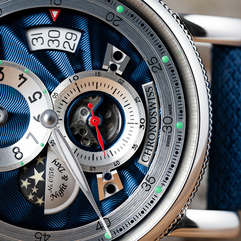 CHRONOSWISS FLYING REGULATOR NIGHT AND DAY MIDNIGHT クロノスイス フライング レギュレーター ナイト&デイ ミッドナイト CH-8763.1-BLSI2