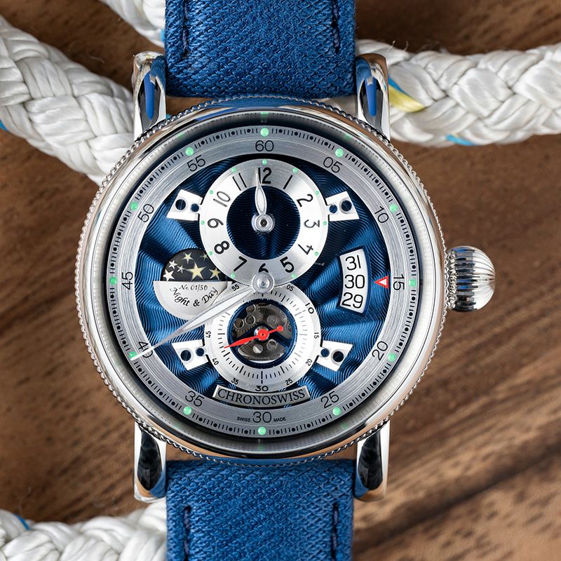CHRONOSWISS FLYING REGULATOR NIGHT AND DAY MIDNIGHT クロノスイス フライング レギュレーター ナイト&デイ ミッドナイト CH-8763.1-BLSI2