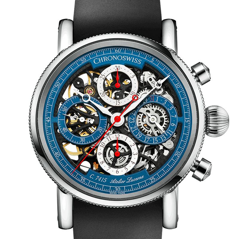 CHRONOSWISS OPUS CHRONOGRAPH クロノスイス オーパスクロノグラフ CH-7543.1S-BLSI/71-2