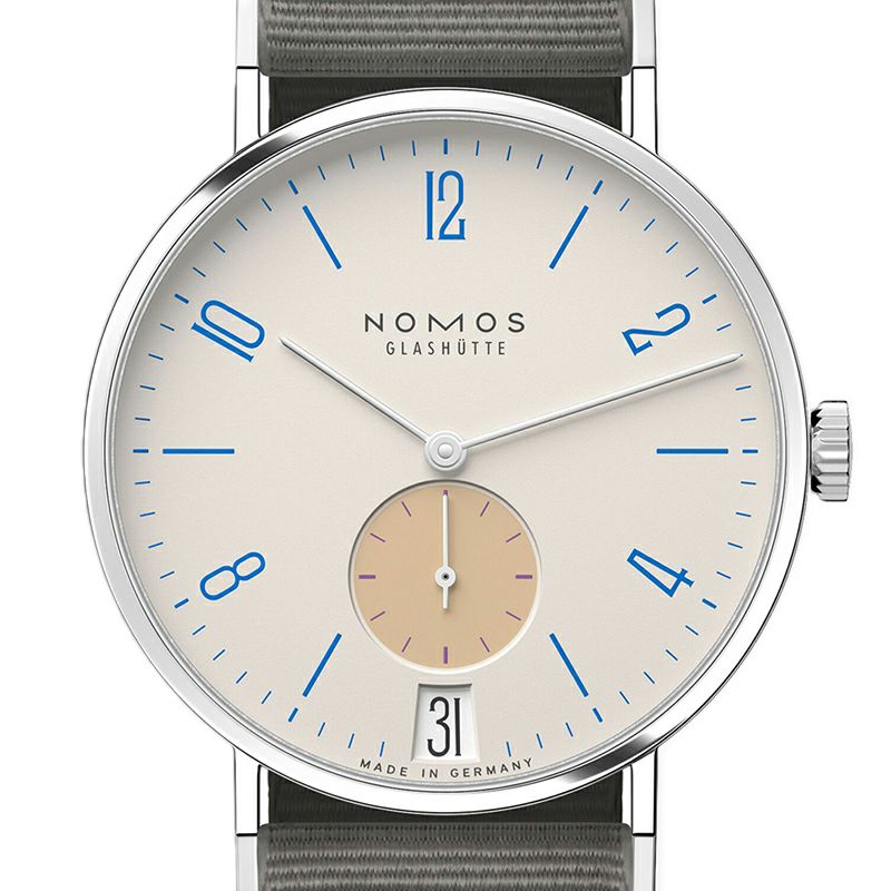 NOMOS GLASHUETTE Tangente 38 Date SCHULHAUSWEISS ノモス グラスヒュッテ タンジェント 38 デイト SCHULHAUSWEISS NM179.S11