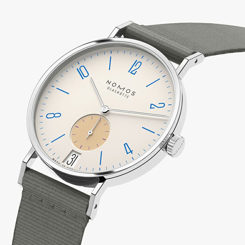 NOMOS GLASHUETTE Tangente 38 Date SCHULHAUSWEISS ノモス グラスヒュッテ タンジェント 38 デイト SCHULHAUSWEISS NM179.S11