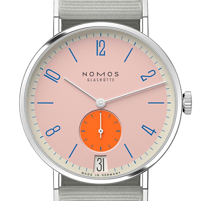 NOMOS GLASHUETTE Tangente 38 Date FLAMINGOPINK ノモス グラスヒュッテ タンジェント 38 デイト FLAMINGOPINK NM179.S12