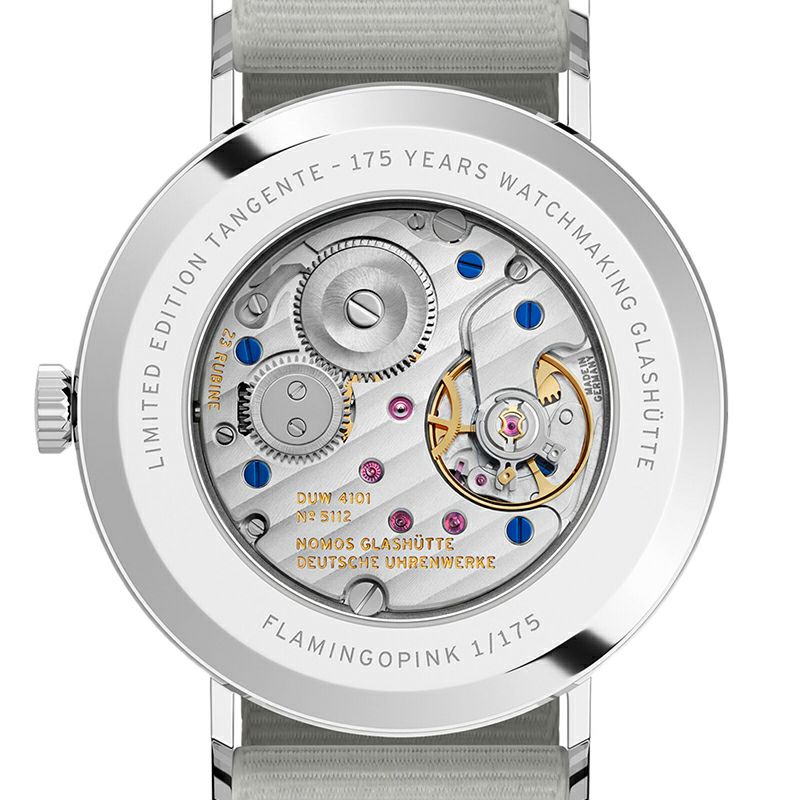NOMOS GLASHUETTE Tangente 38 Date FLAMINGOPINK ノモス グラスヒュッテ タンジェント 38 デイト FLAMINGOPINK NM179.S12