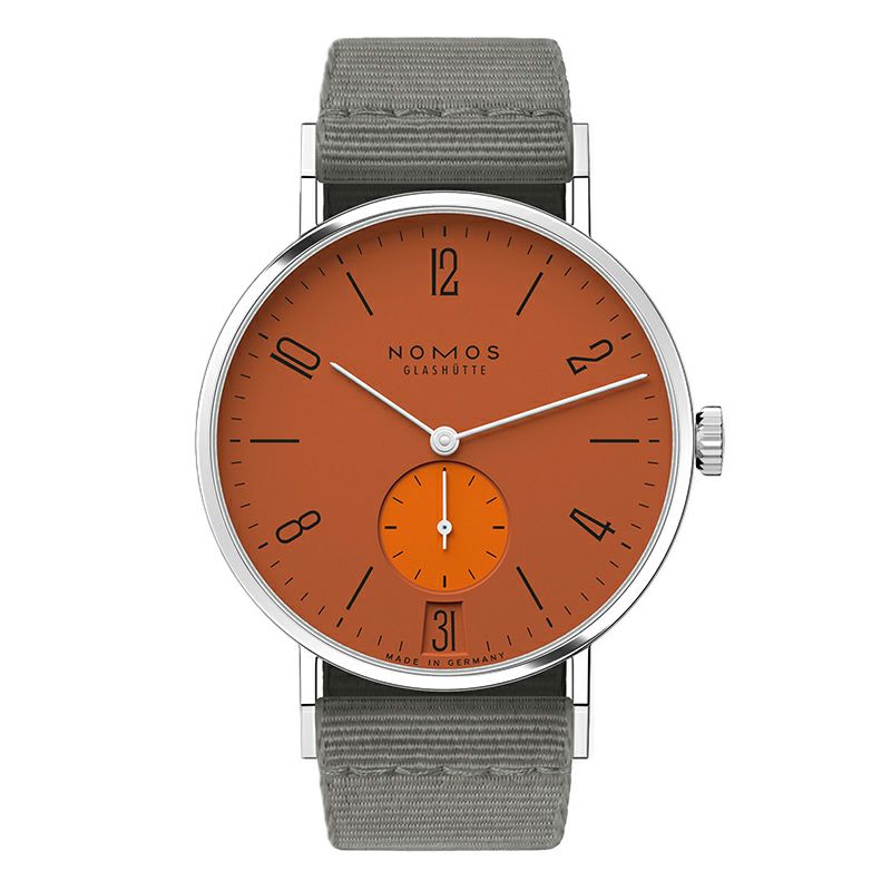 NOMOS GLASHUETTE Tangente 38 Date POPORANGE ノモス グラスヒュッテ タンジェント 38 デイト POPORANGE NM179.S13
