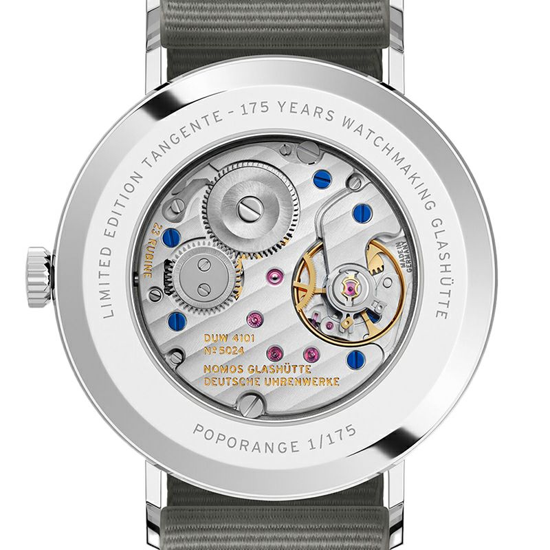 NOMOS GLASHUETTE Tangente 38 Date POPORANGE ノモス グラスヒュッテ タンジェント 38 デイト POPORANGE NM179.S13