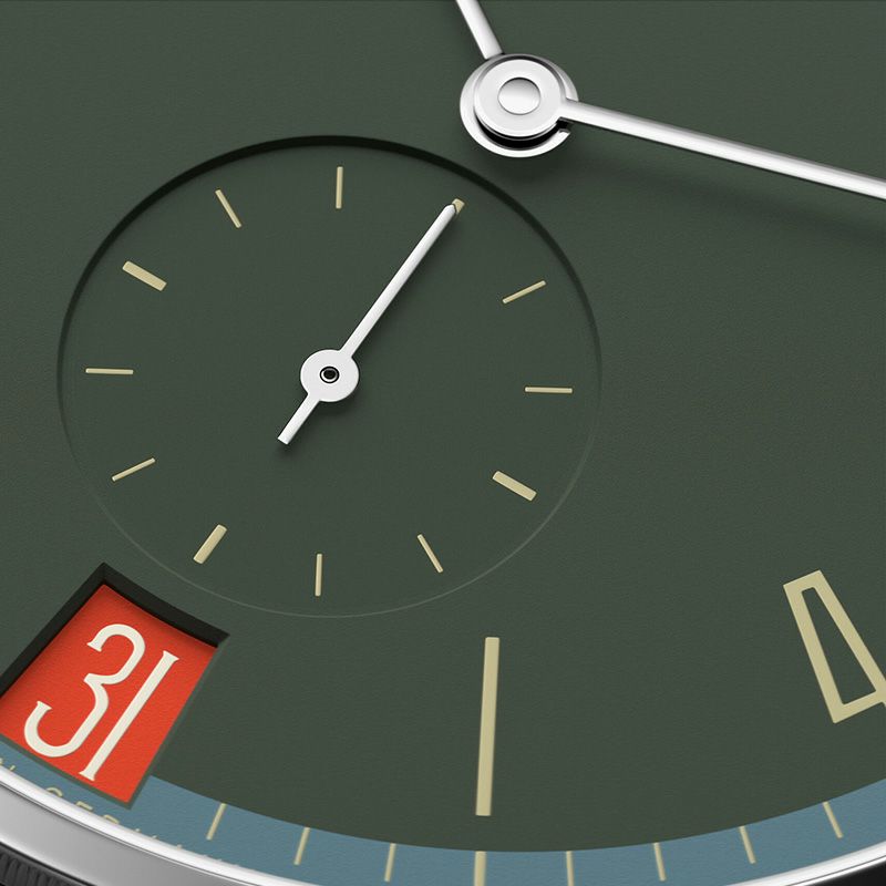 NOMOS GLASHUETTE Tangente 38 Date LAKRITZE ノモス グラスヒュッテ タンジェント 38 デイト LAKRITZE NM179.S18