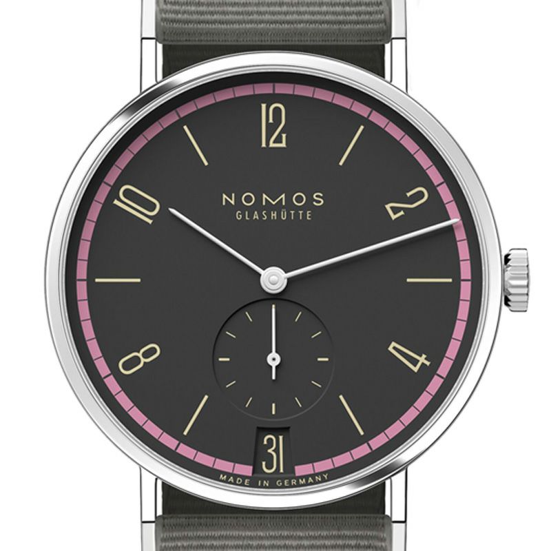 NOMOS GLASHUETTE Tangente 38 Date TIEFSEEGRAU ノモス グラスヒュッテ タンジェント 38 デイト TIEFSEEGRAU NM179.S19