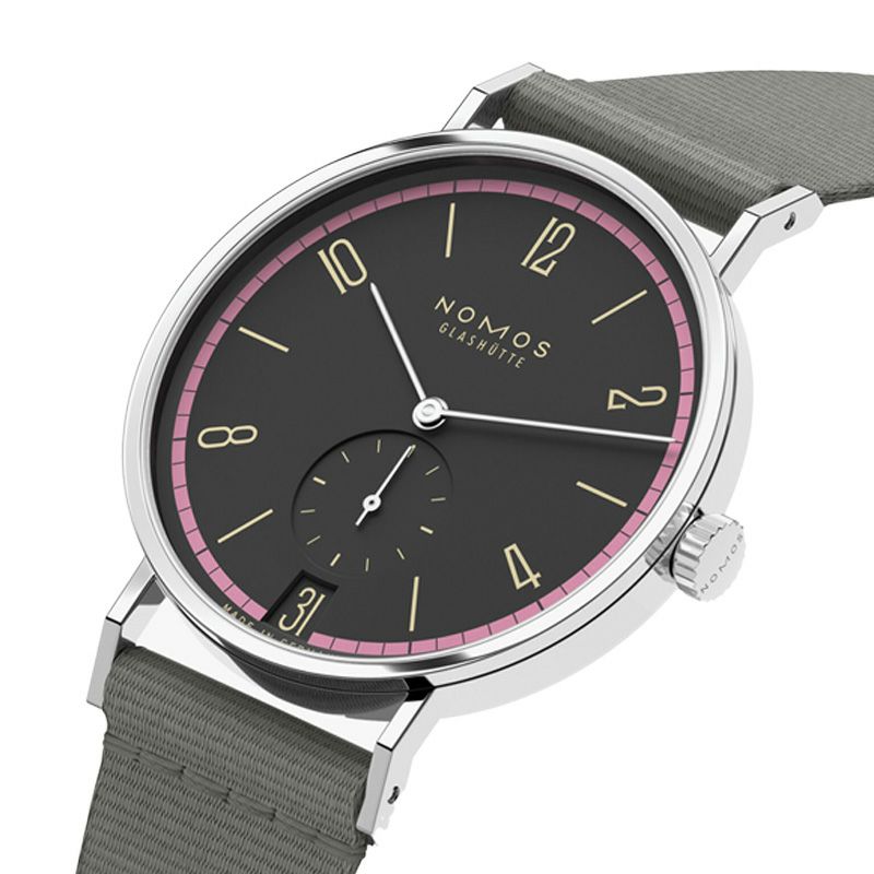 NOMOS GLASHUETTE Tangente 38 Date TIEFSEEGRAU ノモス グラスヒュッテ タンジェント 38 デイト TIEFSEEGRAU NM179.S19