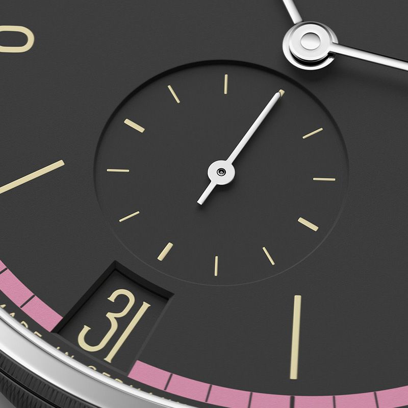 NOMOS GLASHUETTE Tangente 38 Date TIEFSEEGRAU ノモス グラスヒュッテ タンジェント 38 デイト TIEFSEEGRAU NM179.S19